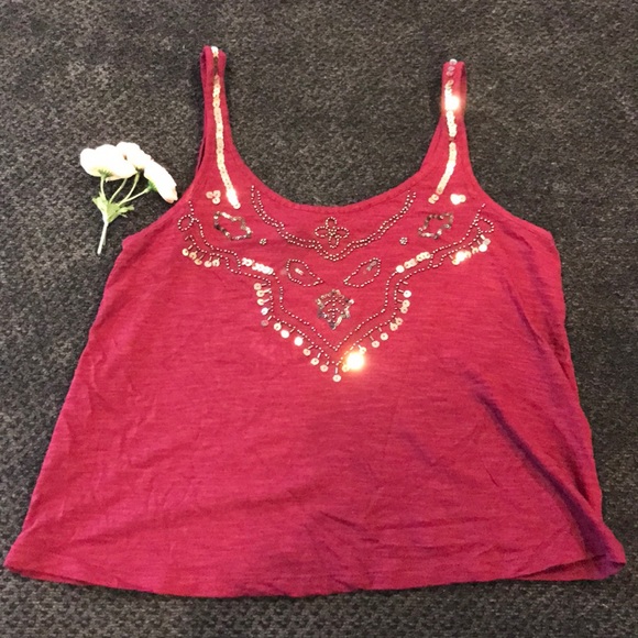 Express Sequin Tank Top - Picture 1 of 6